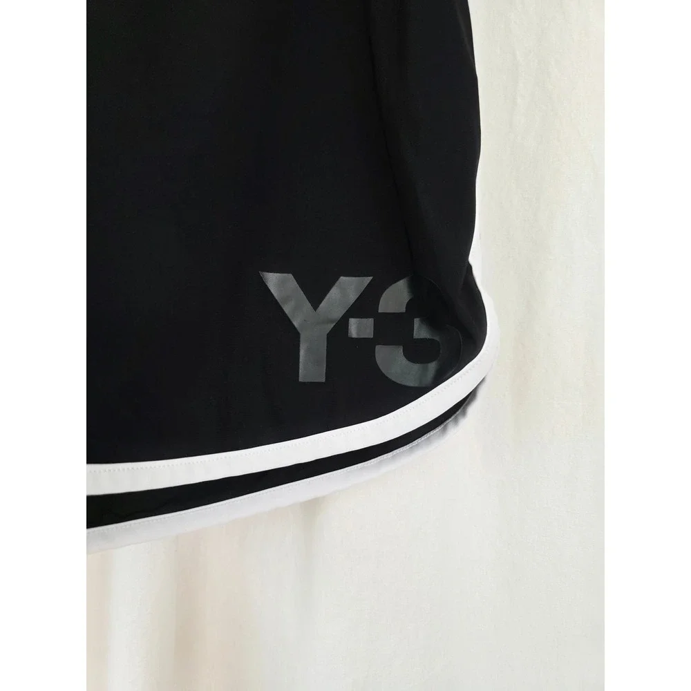 Y-3 Adidas Yohji Yamamoto Mens Black White Board Shorts Trunks Size L athletic